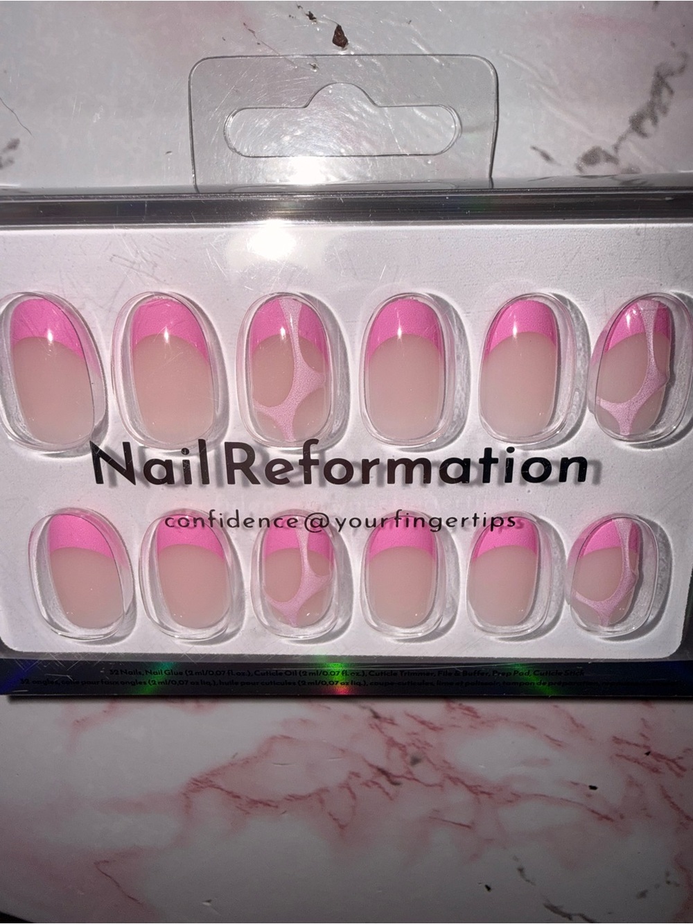 Nail Reformation Pink French Press-On Nails